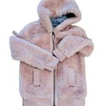 Coach  faux shearling pink teddy coat NEW Photo 7