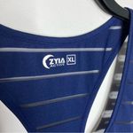 Zyia  active Havana tank top semi sheer navy blue womens size XL athletic running Photo 2