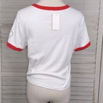 Disney  100 Years of Wonder Retro Mickey Mouse Club Cropped Tee White/Multi-XL Photo 1