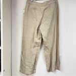 Charter Club  Linen Tan Wide Leg Womens Pants 12 Old Money Lagenlook Capsule Photo 9