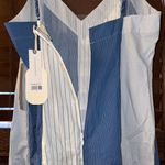 Anthropologie NWT $238  x Plenty by Tracy Reese V-Neck Blue High-Low Dress M Photo 8