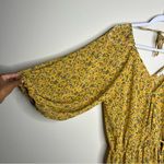 Ophelia Roe  Sheer‎ Chiffon Floral Print Wrap Blouse Photo 4