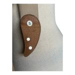 Vintage 80s Elasticized Taupe Fashion Waist Belt Size S Brown Photo 4