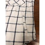 NEW Ashley Plaid Shacket Womens M Button Overshirt Cotton Blend White Black Size M Photo 9