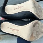 Sam Edelman Helen Black/Silver Leather Ankle Strap Studded Pumps Heels Point Toe Photo 3