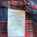 Susina Dress Red & Blue Plaid Short Sleeves Button Down Sz XS GUC Flannel Style Photo 6