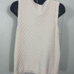 Ann Taylor  Off White Sleeveless Textured Sweater Size Medium EUC Photo 5