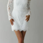 Park & Fifth Minford Mini Dress & Sleeves White Size 4 Photo 0