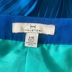 H by Halston SZ L Pleated Accents gradient blue Knee-Length Skirt Photo 3
