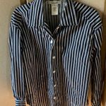 Freedom to change ladies Blue and White Striped Shirt small Photo 0