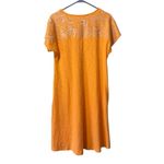 Soft Surroundings Soft‎ Surroundings Gladstone Dress Sz Small Orange Papaya Embroidered Beach City Photo 1
