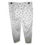 Oat Black And White Polkadot Straight Leg High Rise Jeans Size 6 Photo 1