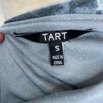 Tart Women's One Shoulder Blue Gray Velvet Blouse Size S Ruffle Top NWOT Photo 4