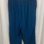 J.Jill Wearever Teal Blue Green Polka Dot Easy Care Wide Leg Crop Pants Sz.XL Photo 11