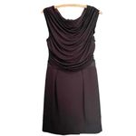 Shoshanna Anthropologie  Draped Cocktail Dress Little Black Dress Women’s Size 6 Photo 8
