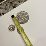 Vintage Gold Tone Large Brooch Pin & Clip Earrings Set Photo 10