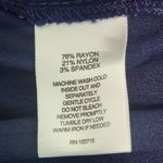 Valerie Stevens  Navy Fitted Ankle Pull-on Pants Size 12 Preppy Navy Ankle Pants Photo 6