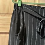 Shinestar Striped Dress Pants with Waist Tie Detailing Photo 1