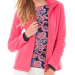 Lilly Pulitzer Pink Jacket Monogram Zip Up Photo 0