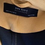 ZARA  Mustard Faux Suede Moto Biker Jacket Belted Zip | Women’s M Photo 4