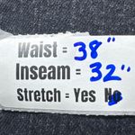 Brooklyn Girl Y2K Navy Distressed Denim Jeans Size 18 Straight Leg Stretch Black Photo 4