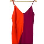 Lulus Perfect Duo Coral Red and Purple Color Block Bodycon Mini Dress Size Large Photo 14