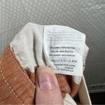 Madewell  Orange White‎ Striped Huston Pull On Crop Wide Leg Pants Photo 5