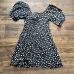 Billabong Women’s Truly Romantic Floral Mini Dress Black Size Small 100% Viscose Photo 4