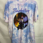 The Prince Estate women’s blue purple tie dyed Purple‎ Rain short sleeve tshirt Size XL Photo 0