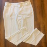 Cato NWT Stretch Pants Small Petite White Mid-Rise Slim Poly / Spandex classic Photo 0