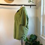 Aerie  Blue Waffle Knit Deep Plunge Lace Trim One Piece Swimsuit Size Medium Photo 3