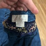 Bohemian Blue Beaded Raw Edge Mini Skirt Size XL Photo 2