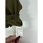 SheIn Green Rib Knit Lettuce Hem Cropped Tank Top S Photo 4