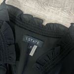 1. State  Smocked High Low Long Sleeve Dress in Black Photo 3