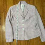 Le Suit  women's light pink/lavender tweed blazer Photo 6