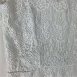 Free People size medium white lace mini dress new bridal anthro open back Photo 10