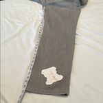 Chicos platinum denim size 1.5/M/10 grey feathered straight leg jeans EUC Gray Photo 13