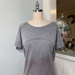 Lululemon Swiftly Tech 2.0 Short Sleeve Shirt Shirt Slate Gray Size 16 Photo 6