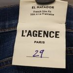 L'Agence 💕💕 El Matador French Slim Jean ~ Bering High Rise Dark Wash 29 NWT Photo 10
