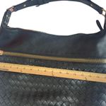 Madison West  Black Vegan Leather Shoulder Bag Photo 8