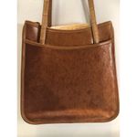 Brighton Vintage  Gold Two Tone Croc Embossed Leather Tote Shoulder Bag Purse Photo 3