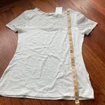 H&M White Ecru Lace Ruffle Trim High Neck T-Shirt Photo 6