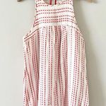 Lou & grey Sleeveless Swing Cotton Gauze Dress in White and Red Print S Photo 0