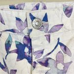 Isabel Marant Floral High Rise Straight Leg Jeans Ecru Size 42/10 Photo 5