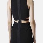 Topshop Black Side Cage Cutout Bodycon Dress Photo 1
