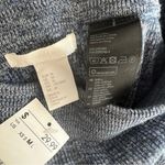 H&M Knitted Midi Pencil Skirt with Side Slit Blue Marl Photo 2