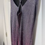 Dear Moon Juniors High Neck Cutout Back Iridescent Shimmer Formal Party Dress 13 Photo 8