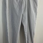 Womans Executive Cropped Pants 50 Reg Waist 45 Blue White Pin Stripe Size undefined Photo 0