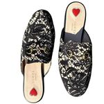 Gucci  Princetown Romantic lace horsebit mules Black/Cream lace detail Size 36 Photo 8