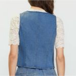 Skies Are Blue DENIM VEST WITH DETACHABLE ROSETTE Photo 2